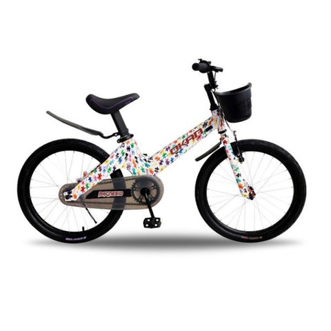 Bicicleta Infantil Okan Magnesio Unisex Puzzle R20 C/canasto
